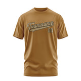 Custom Khaki Light Khaki T-Shirt