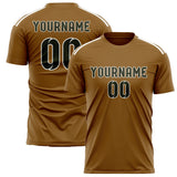 Custom Khaki Olive Soccer Jersey