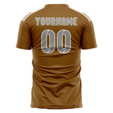 Custom Khaki Gray Soccer Jersey