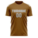 Custom Khaki Gray Soccer Jersey