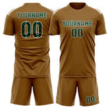 Custom Khaki Green Soccer Set