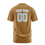 Custom Khaki Light Blue T-Shirt