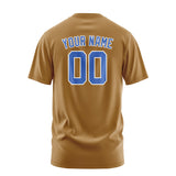 Custom Khaki Sky Blue T-Shirt