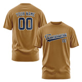 Custom Khaki Blue T-Shirt