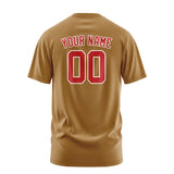 Custom Khaki Red T-Shirt