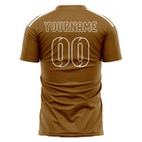 Custom Khaki Khaki Soccer Jersey