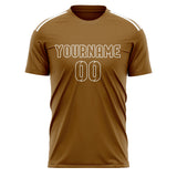 Custom Khaki Khaki Soccer Jersey