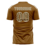 Custom Khaki Light Khaki Soccer Jersey
