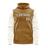 Custom Khaki Cream Hoodie 2222030322B31703