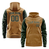 Custom Khaki Dark Green Hoodie