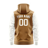 Custom Khaki White Hoodie 2222181822B31818