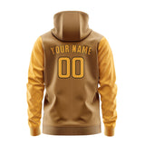 Custom Khaki Yellow Hoodie 2222191922B31719