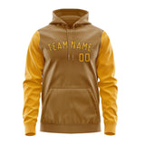 Custom Khaki Yellow Hoodie 2222191922B31719