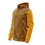 Custom Khaki Yellow Hoodie 2222191922B31719