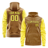 Custom Khaki Light Yellow Hoodie