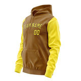 Custom Khaki Light Yellow Hoodie 2222262622B31726