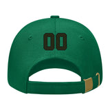 Custom Dark Green White Hat 22B21702