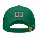 Custom Dark Green Light Green Hat 22B21704