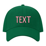 Custom Dark Green Light Emerald Green Hat