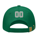 Custom Dark Green Light Green Hat 22B21804