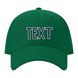 Custom Dark Green Pink Hat 22B21810