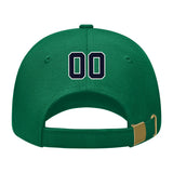 Custom Dark Green Pale Peach Hat 22B21811