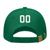 Custom Dark Green Pale Ice Blue Hat 22B21818