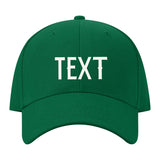 Custom Dark Green Pale Ice Blue Hat