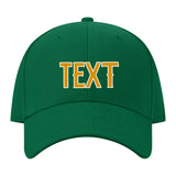 Custom Dark Green Sky Blue Hat