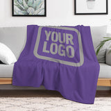 Custom Lavender Gray Blanket