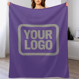 Custom Lavender Gray Blanket