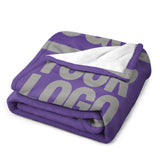 Custom Lavender Gray Blanket