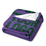 Custom Lavender Moss Green Blanket
