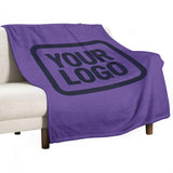 Custom Lavender Steel Blue Blanket