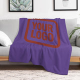 Custom Lavender Coral Red Blanket