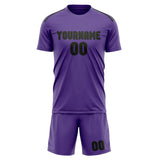 Custom Light Purple Olive Soccer Set