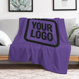 Custom Lavender Black Blanket
