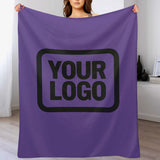 Custom Lavender Black Blanket