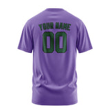 Custom Light Purple Green T-Shirt