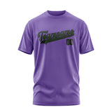 Custom Light Purple Dark Green T-Shirt