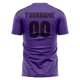 Custom Light Purple Purple Soccer Jersey