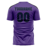 Custom Light Purple Blue Soccer Jersey