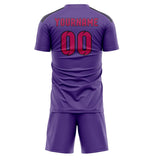 Custom Light Purple Pink Soccer Set