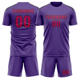 Custom Light Purple Pink Soccer Set