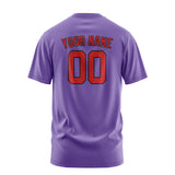 Custom Light Purple Red T-Shirt