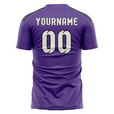 Custom Light Purple White Soccer Jersey