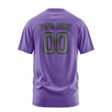 Custom Light Purple Dark Grey T-Shirt