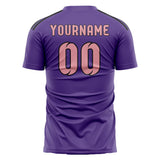 Custom Light Purple Light Pink Soccer Jersey