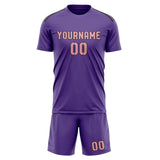Custom Light Purple Light Pink Soccer Set