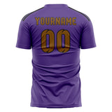 Custom Light Purple Khaki Soccer Jersey